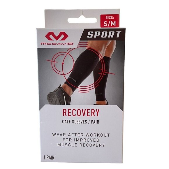 McDavid Other - McDavid Sport Recovery Calf Sleeves Black Unisex S/M Compression Workout New